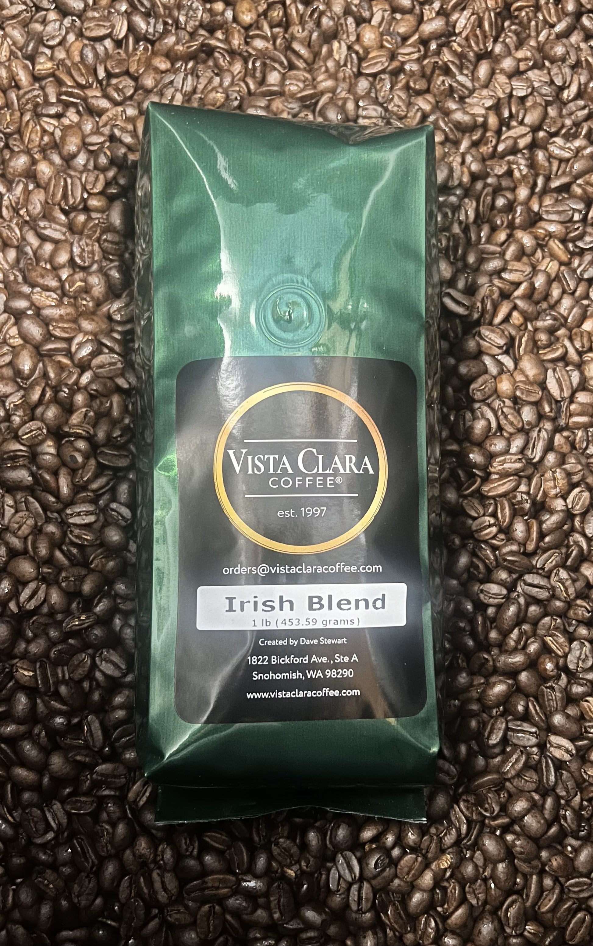 A dark and exotic blend of Ethiopian, Kenyan, and Central American beans